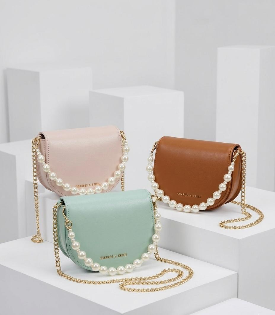 Pearl Strap Handbag
