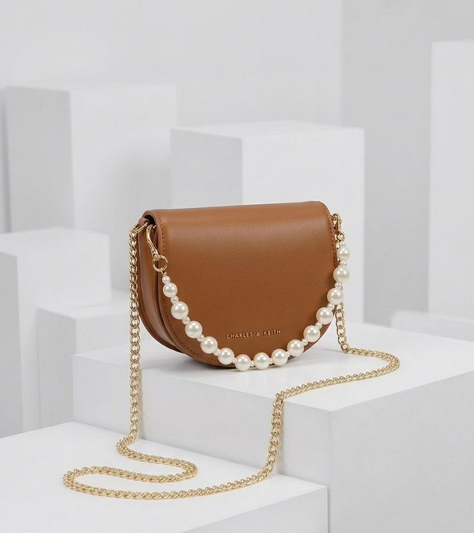 Pearl Strap Handbag